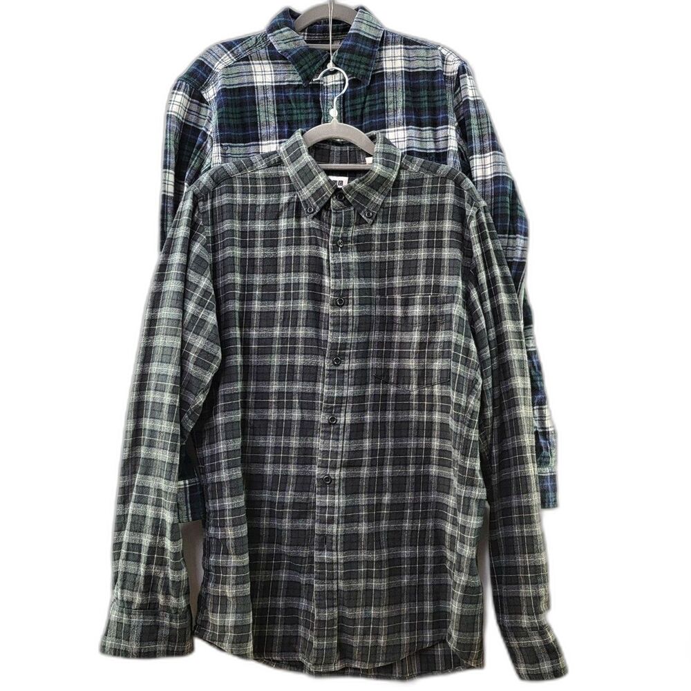 Bundle Of X2 Multicolored 100% Cotton Button-Down… - image 1